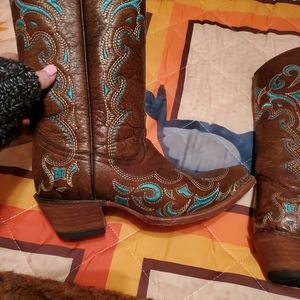 Circle G Womens leather Cowboy boots size 6